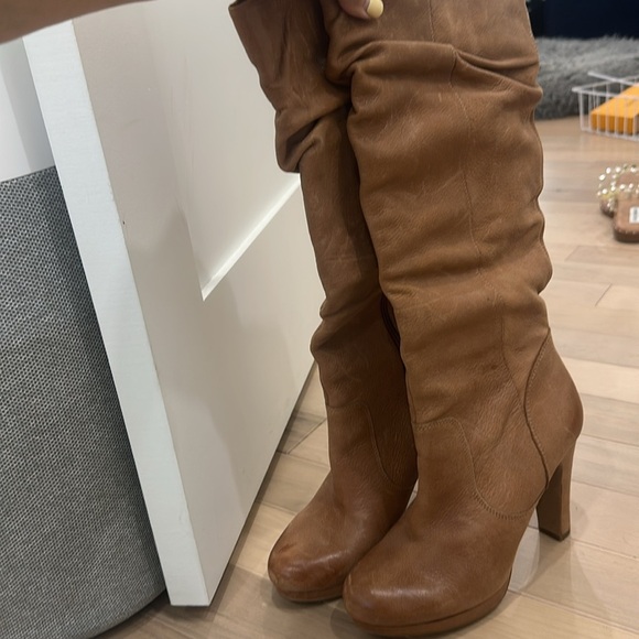 Jessica Simpson Keaton Tan Winter Haze Slouchy High Heel Boots - Picture 12 of 12